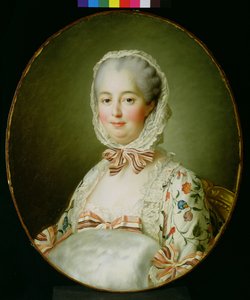 Portret Madame de Pompadour z futrzaną mufką (1721-64) 1763-64